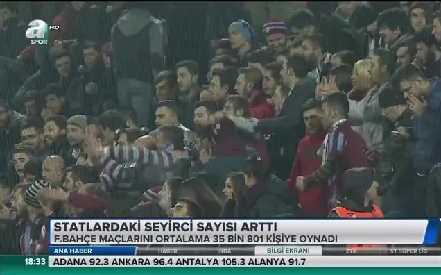 Statlardaki seyirci sayısı arttı