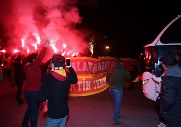 Galatasaray'a coşkulu karşılama