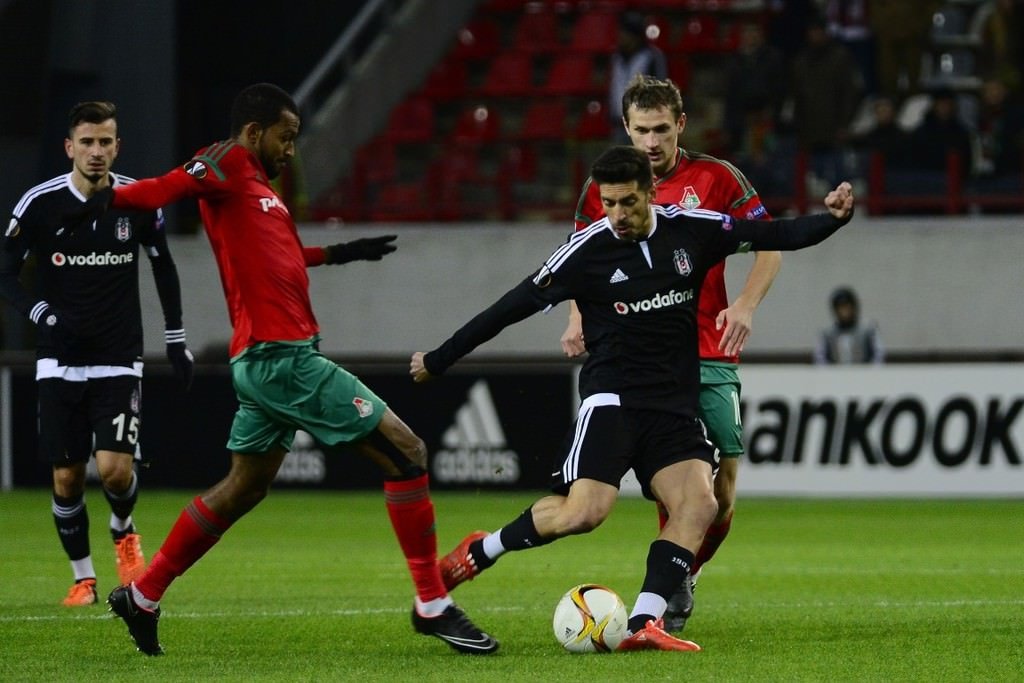 Lokomotiv Moskova - Beşiktaş maçından kareler