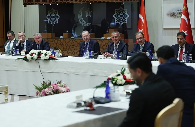 Başkan Recep Tayyip Erdoğan, Süper Lig'e yükselen kulüpleri kabul etti - 2