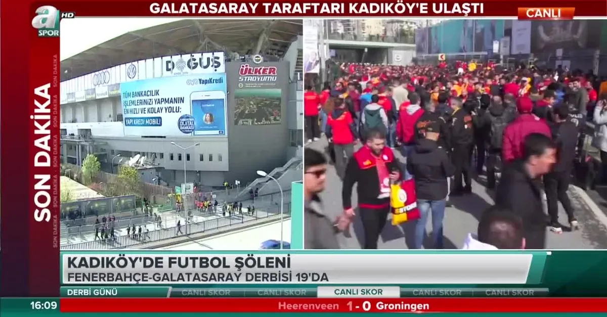 Galatasaray taraftarı Kadıköy'e ulaştı