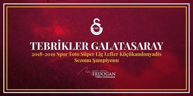 Cumhurbaşkanı Erdoğan Galatasaray'ı kutladı - 1