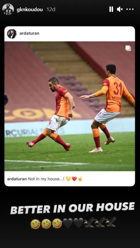 Son dakika spor haberleri: Beşiktaş'ta Kevin N'Koudou'dan Arda Turan'a flaş yanıt! İşte o sözler... - 1