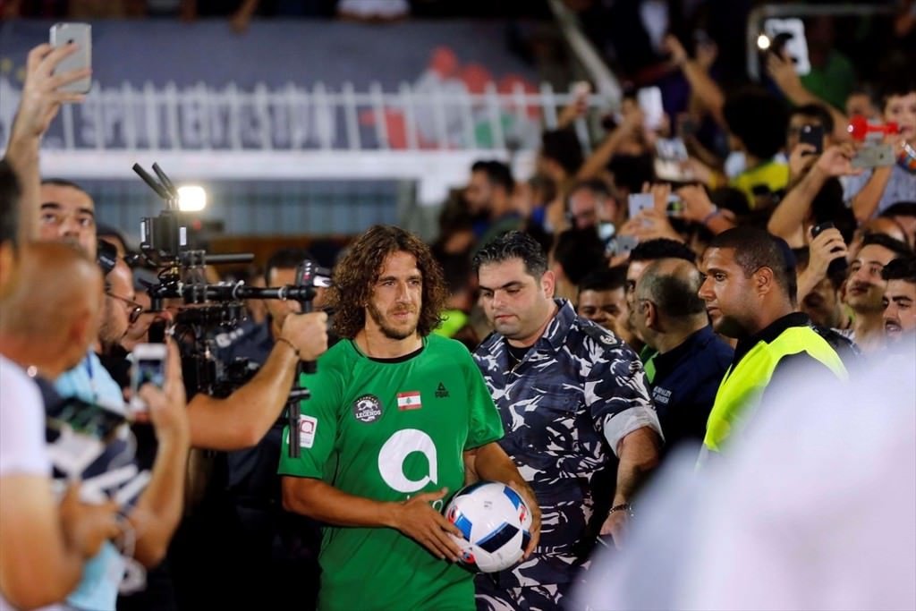 Futbol efsaneleri Lübnan’da rüzgar gibi esti