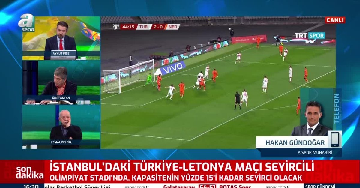 İstanbul'daki Türkiye - Letonya maçı seyircili