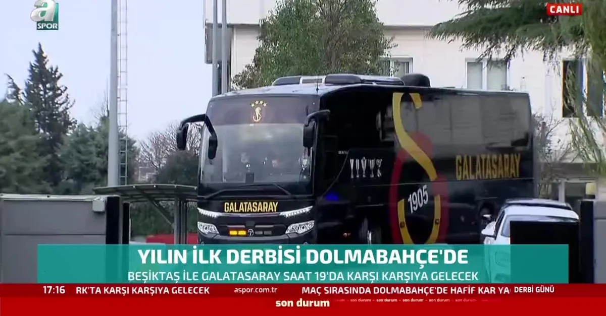 Galatasaray kafilesi stadyuma gidiyor