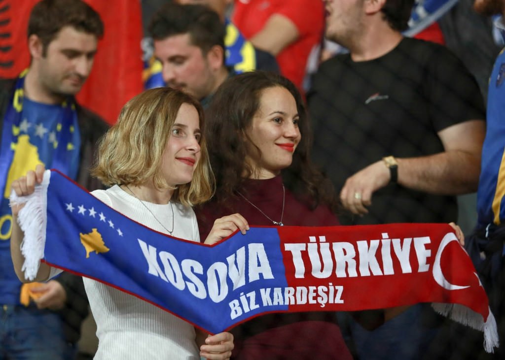 Türkiye-Kosova maçından kareler