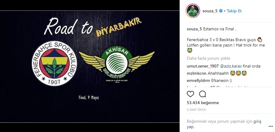 Josef de Souza’dan Beşiktaş’a gönderme!