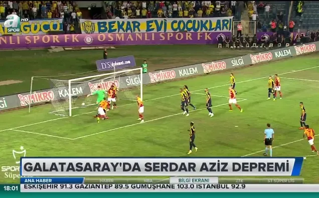 Galatasaray'da Serdar Aziz depremi