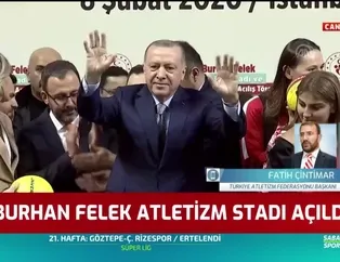 Burhan Felek Atletizm Stadı açıldı
