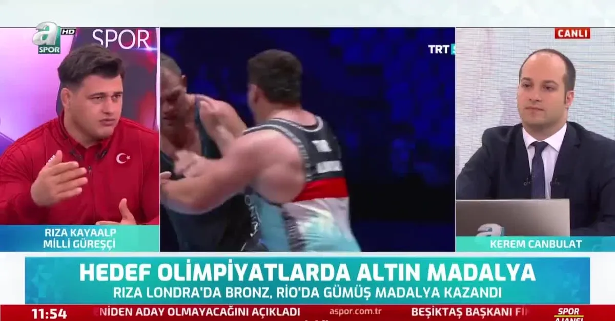 Milli güreşçi Rıza Kayaalp A Spor'a konuk oldu