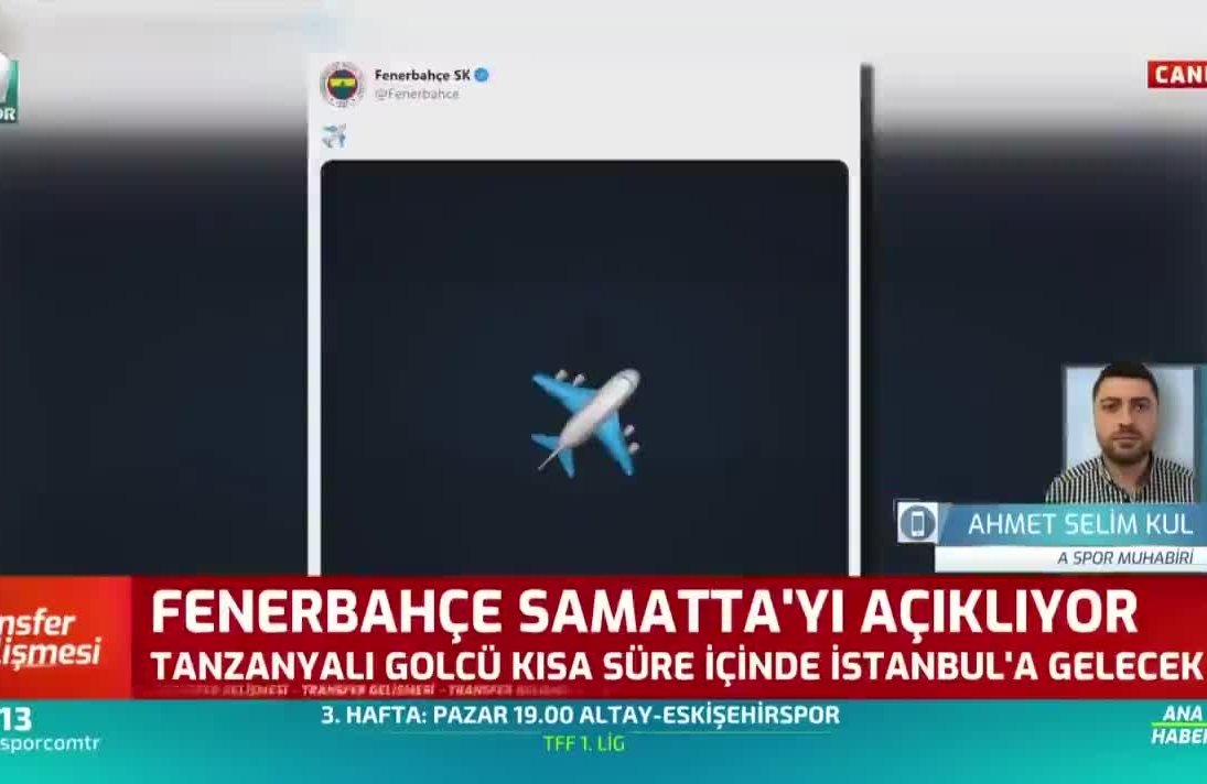 Fenerbahce Samatta Yi Istanbul A Getiriyor Aspor