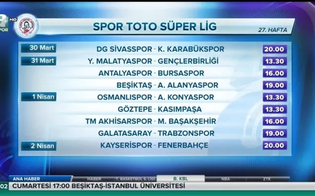 Derbinin tarihi belli oldu