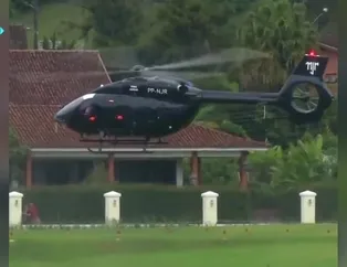 Neymar antrenmana helikopterle geldi
