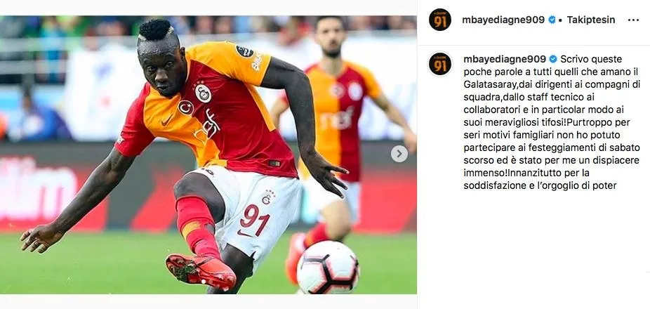 Diagne'den kutlama açıklaması - 1
