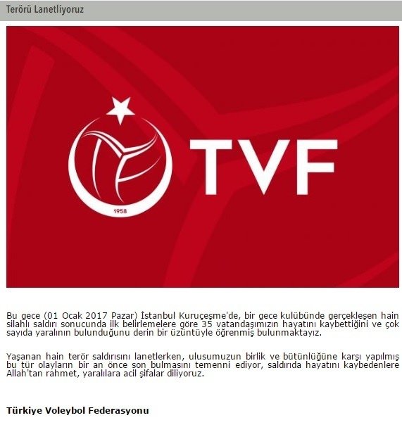 Spor camiasından Reina saldırısına tepki