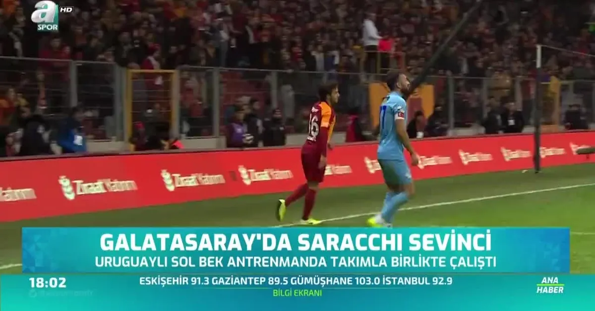 Galatasaray'da Saracchi sevinci