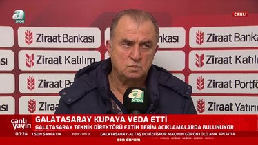 Galatasaray Denizlispor maçı sonrası Fatih Terim'den transfer sözleri!
