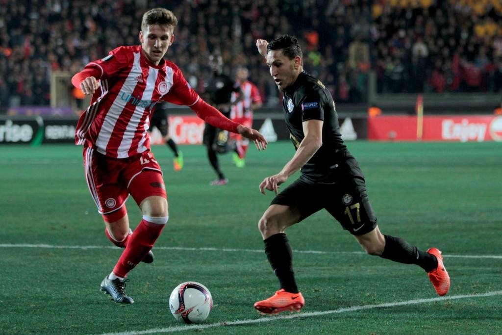 Osmanlıspor - Olympiakos maçından kareler