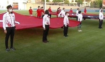 Statlarda 19 Mayıs coşkusu! Başkan Erdoğan İstiklal Marşı'na eşlik etti