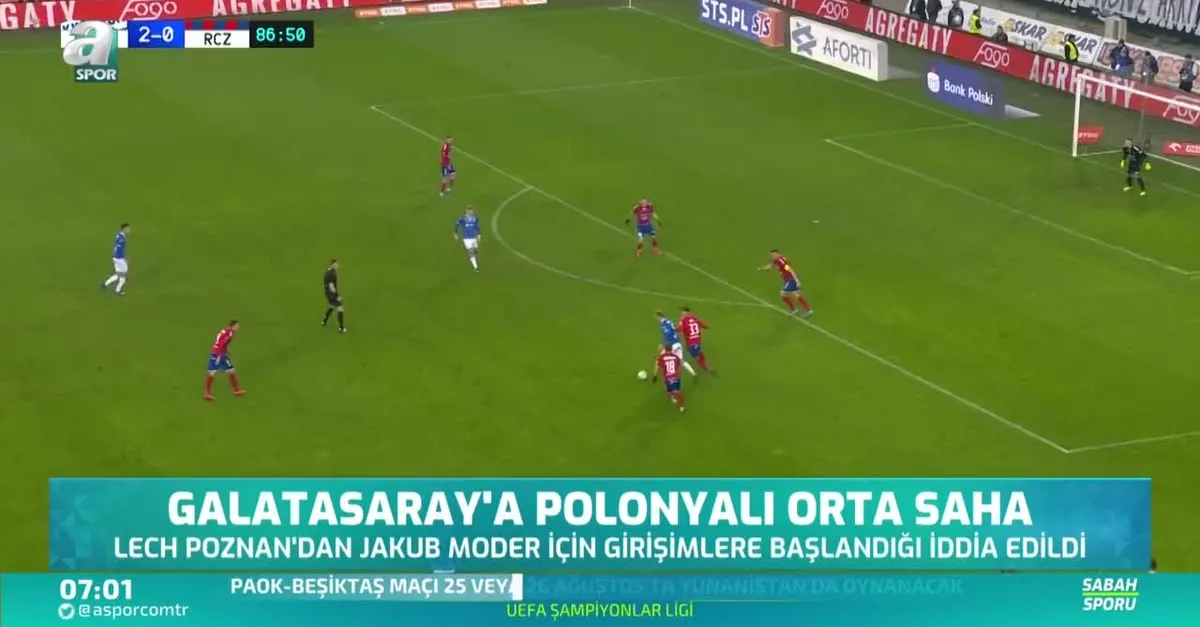 Galatasaray'a Polonyalı orta saha