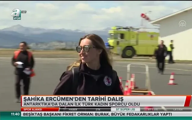 Şahika Ercümen'den tarihi dalış