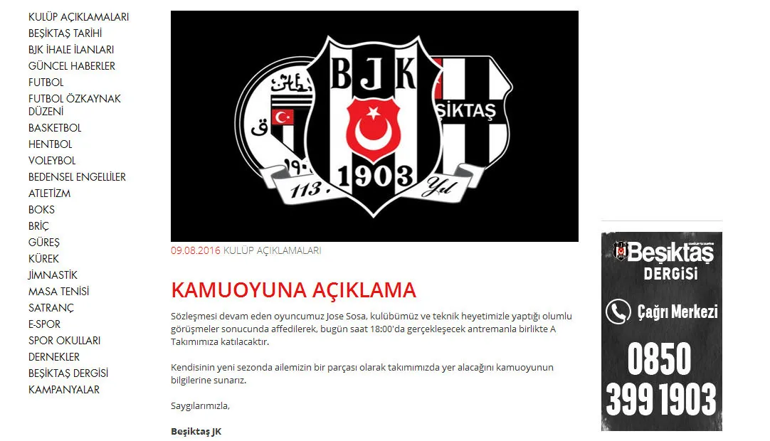 Jose Sosa'da son dakika! - 1
