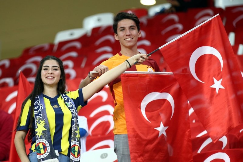 Türkiye - Ukrayna maçından kareler!