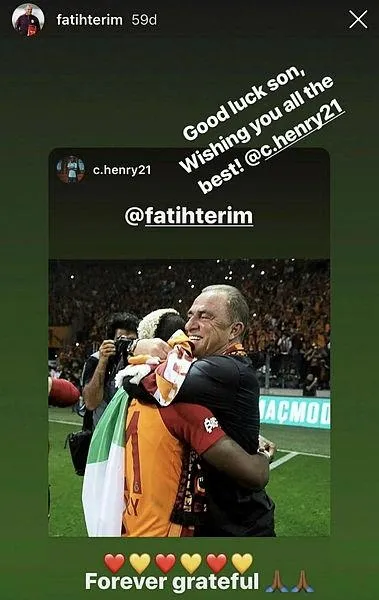 Terim'den Onyekuru'ya: 'İyi şanslar evlat' - 1