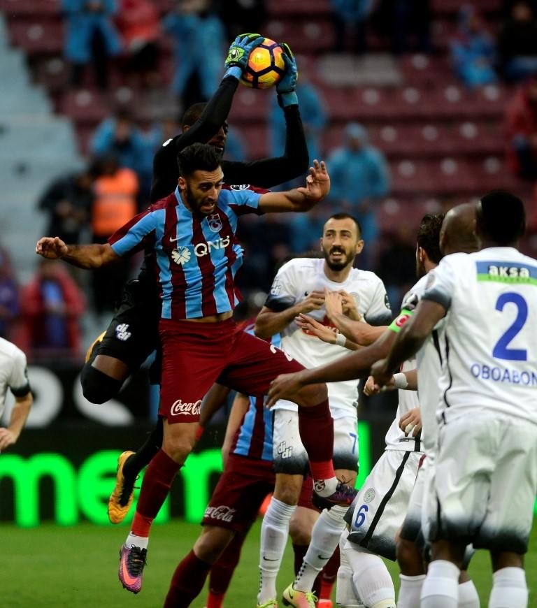 Trabzonspor-Çaykur Rizespor maçından kareler