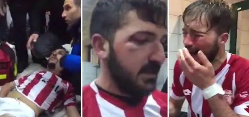 Maç biter bitmez futbolculara saldırdılar!