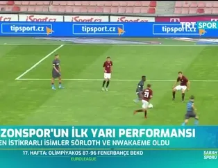 Trabzonspor'un ilk yarı performansı