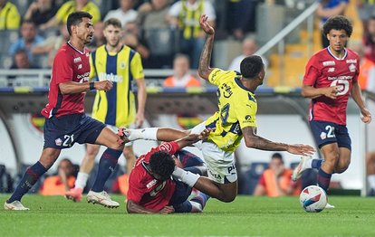 Lille Fenerbahçe karşısında 10 kişi kaldı! Hakem kırmızı kartı çıkardı