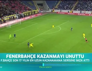 Fenerbahçe kazanmayı unuttu