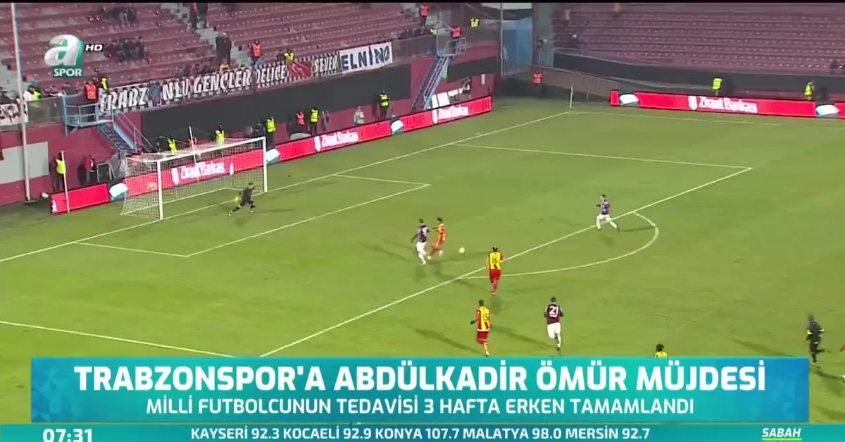 Trabzonspor'da Abdülkadir Ömür müjdesi