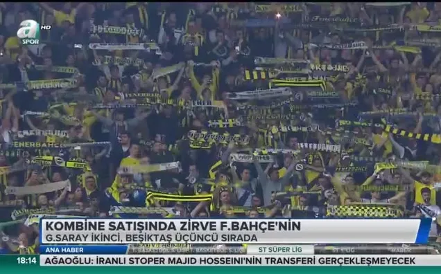 Kombine satışında zirve Fenerbahçe'nin