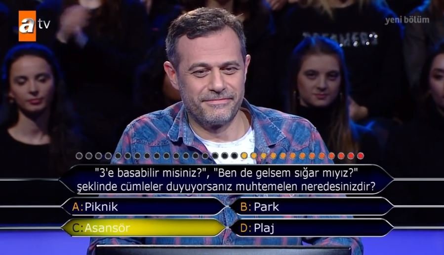 Kim Milyoner Olmak İster 788. son bölüm soru ve cevapları 26 Kasım 2018