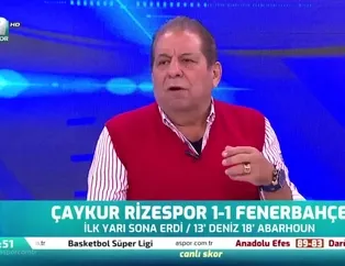 "Rizespor'un attığı golde Fenerbahçe defansının büyük hatası var"