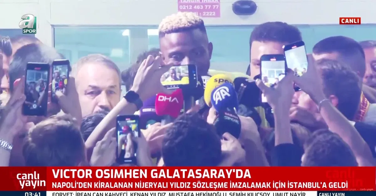 G.Saray'ın yeni transferi Osimhen, İstanbul'da!