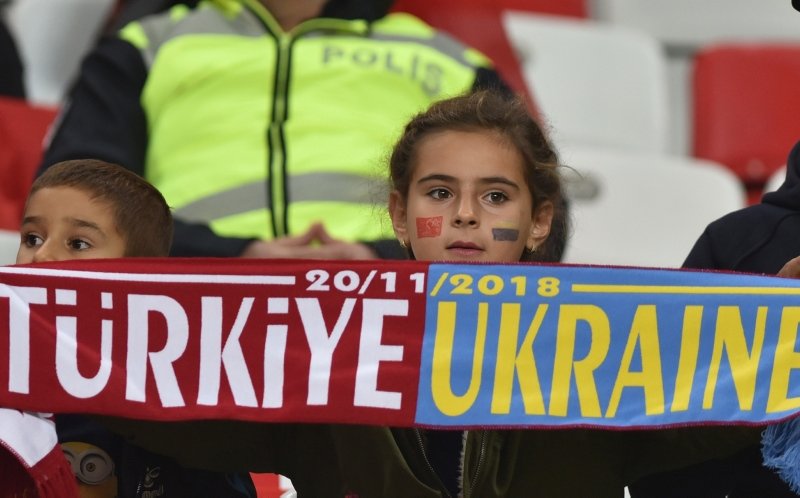 Türkiye - Ukrayna maçından kareler!