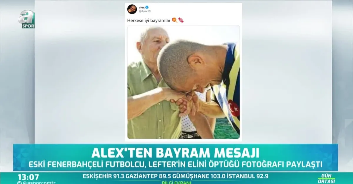 Alex de Souza'dan bayram mesajı