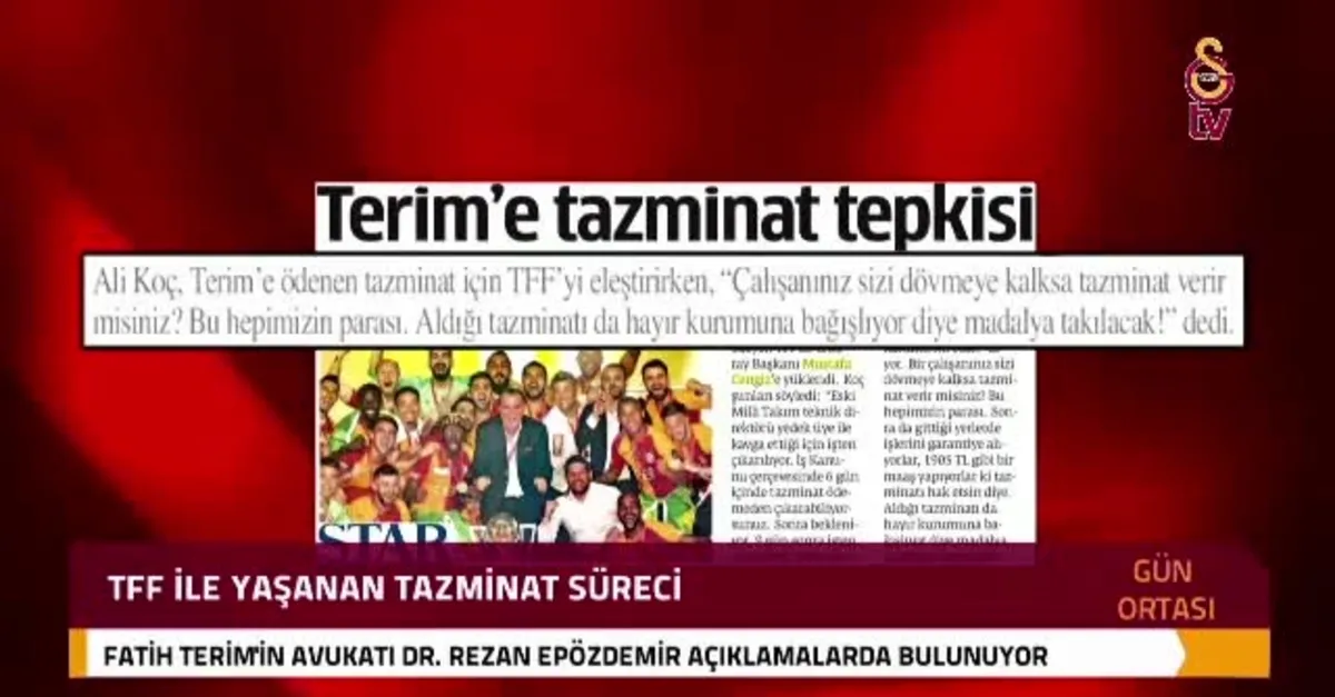 Fatih Terim'in avukatından Ali Koç'a sert cevap!