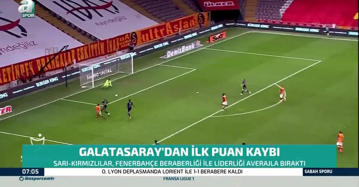 Galatasaray'dan ilk puan kaybı