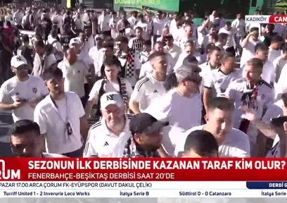 Beşiktaş taraftarları Kadıköy'e ulaştı!