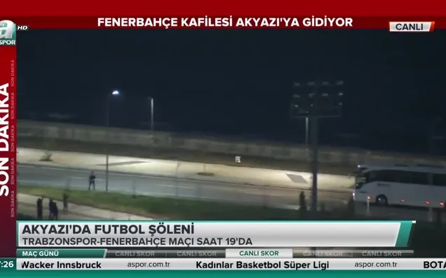 Fenerbahçe kafilesi stada ulaştı