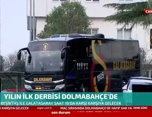 Galatasaray kafilesi stadyuma gidiyor