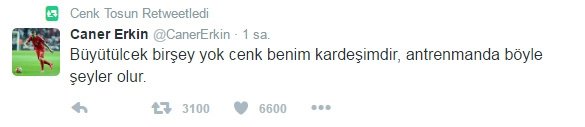 Caner Erkin: Cenk benim kardeşimdir