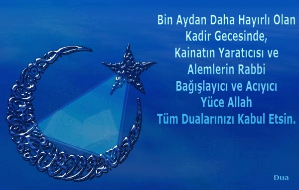 2017 yılı resimli Kadir Gecesi mesajları