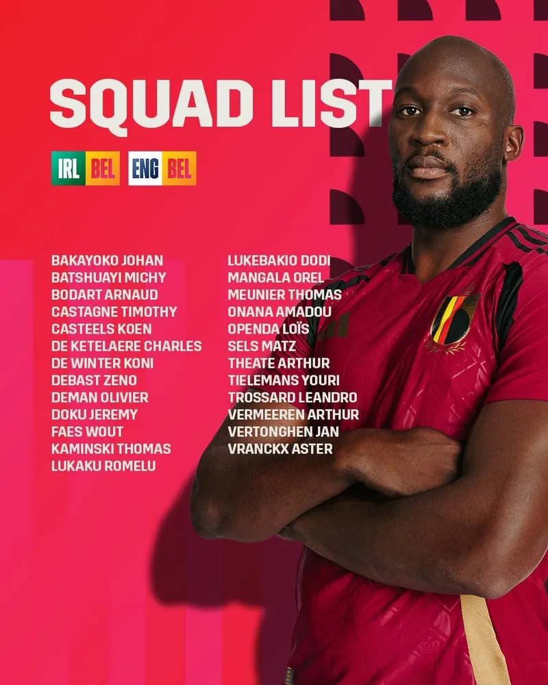 Belçika Milli Takımı'nın İrlanda ve İngiltere ile oynayacağı maçların kadrosu açıklandı! Mich Batshuayi ve Thomas Meunier... - 1