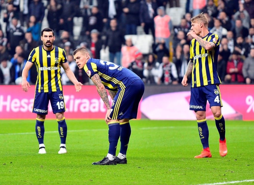 Beşiktaş-Fenerbahçe karşılaşmasından kareler